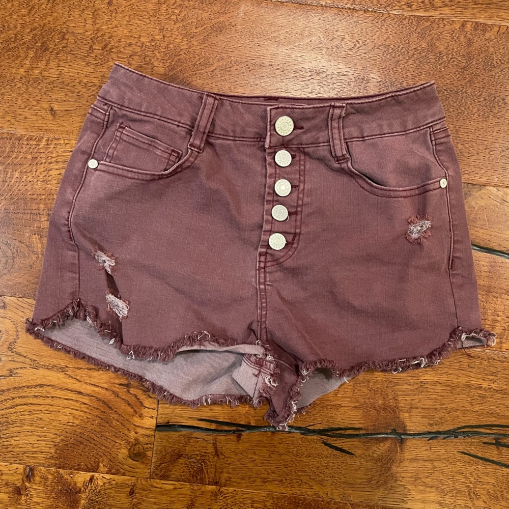 Refuge Mauve Jean Shorts